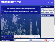 Tablet Screenshot of mattwurst.com